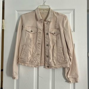 Tan/peach Tribal Jeans jacket, small